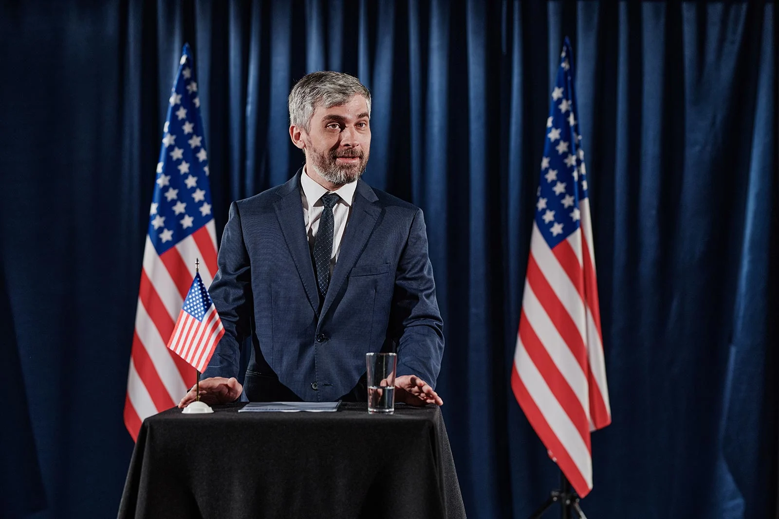american politician performing