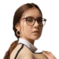woman use glass with formal stylish fashion