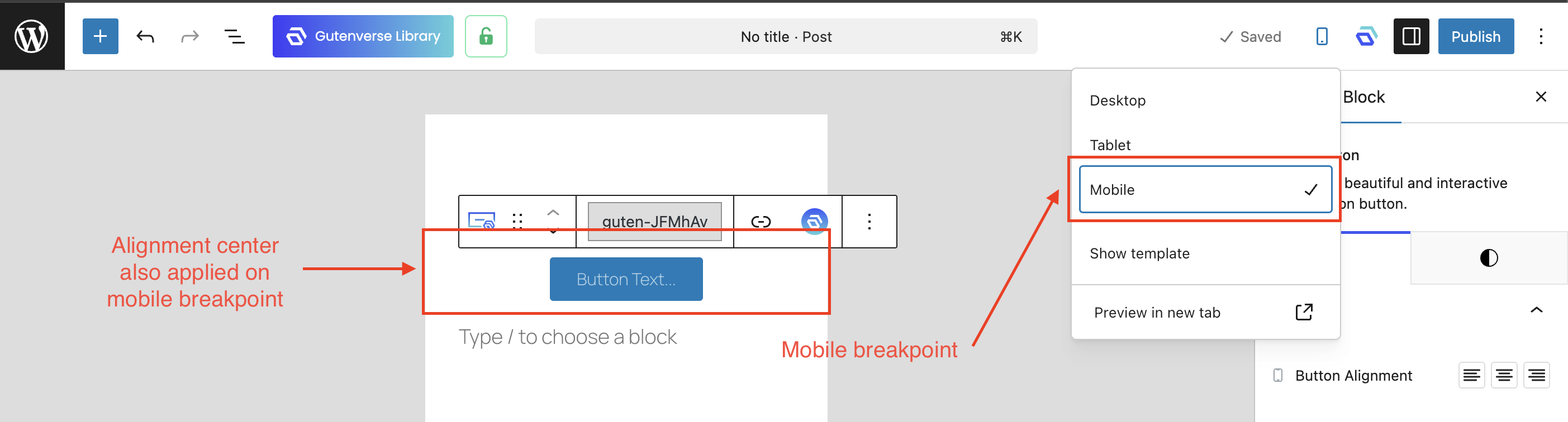 Mobile style follow tablet style